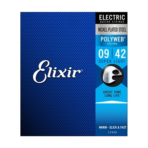 Elixir 12000 Electric Guitar Strings 9-42