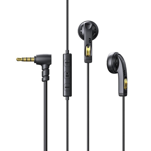 FiiO Jade Audio JF11 (w/MIC) Black U-Shaped Pipe Extended Bass Earbuds with MIC