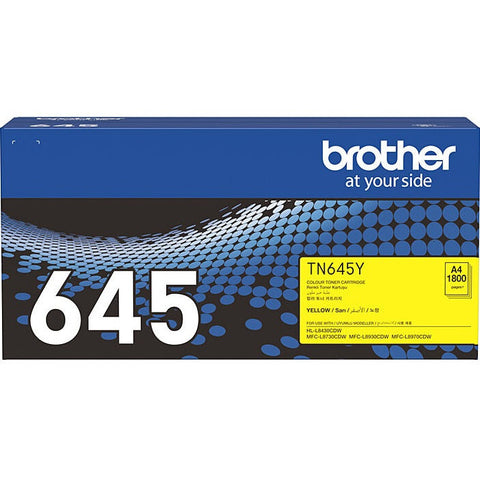 Brother TN645 Yellow Toner Ink Cartridge Genuine Original TN645Y
