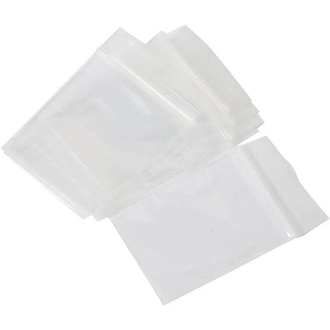 Cumberland Press Seal Plastic Bag 50 Micron 355x400mm Clear Pack 100
