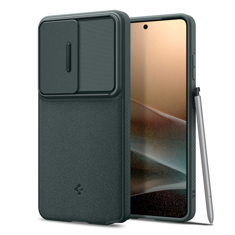 Spigen Galaxy S26 Ultra Optik Armor Case (Abyss Green)