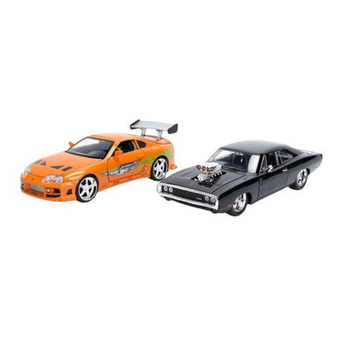Jada 1:24 Fast & Furious Dom's Dodge Charger R/T & Brian's Toyota Sup Model Set