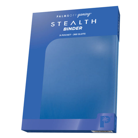 Palms Off Gaming STEALTH 9 Pocket Zip Trading Card Binder - Blue