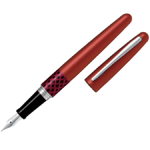 Pilot MR3 Metropolitan Fountain Pen Medium Nib Black (Red Wave)