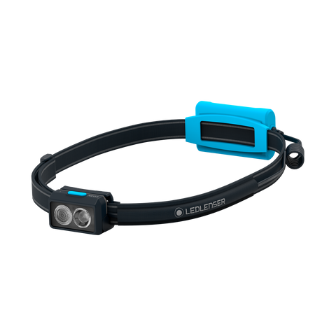 Ledlenser NEO3 Running Headlamp LED AAA Lightweight Red Rear Light - Blue