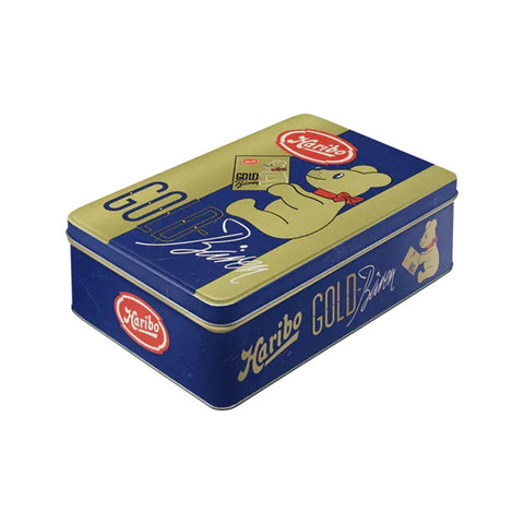 Nostalgic-Art Flat Storage Metal Tin Vintage Haribo Goldbaren 23x16x7cm