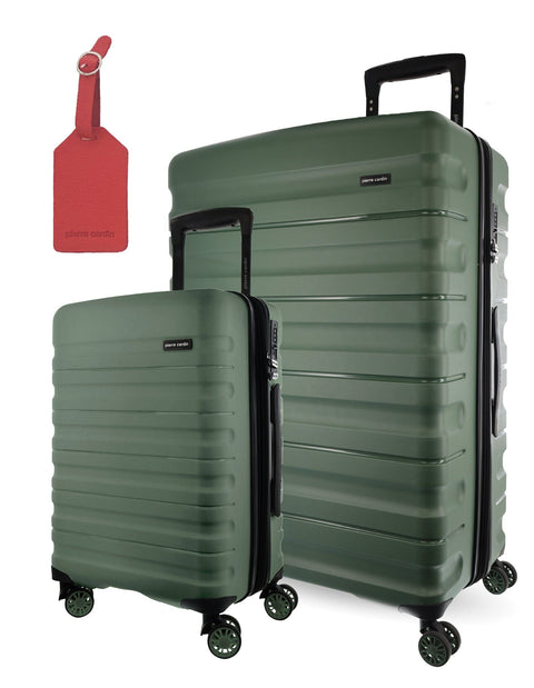 Pierre Cardin Hard-Shell Travel Luggage Set 2pcs (Moss)