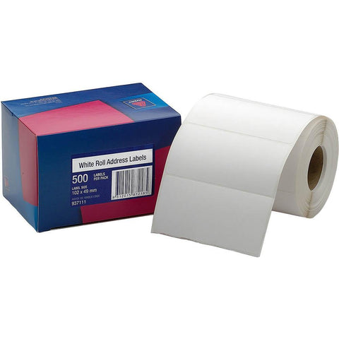 Avery 937111 Address Label 102x49mm Roll White Box 500