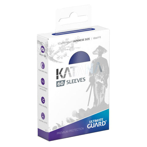 Ultimate Guard Katana Japanese Size Sleeves Blue 60ct