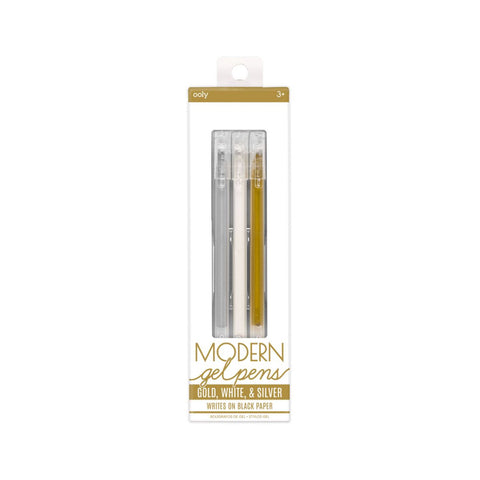 Ooly Modern Metallic Gel Pens Writing Stationery 3y+ (3-Pack)