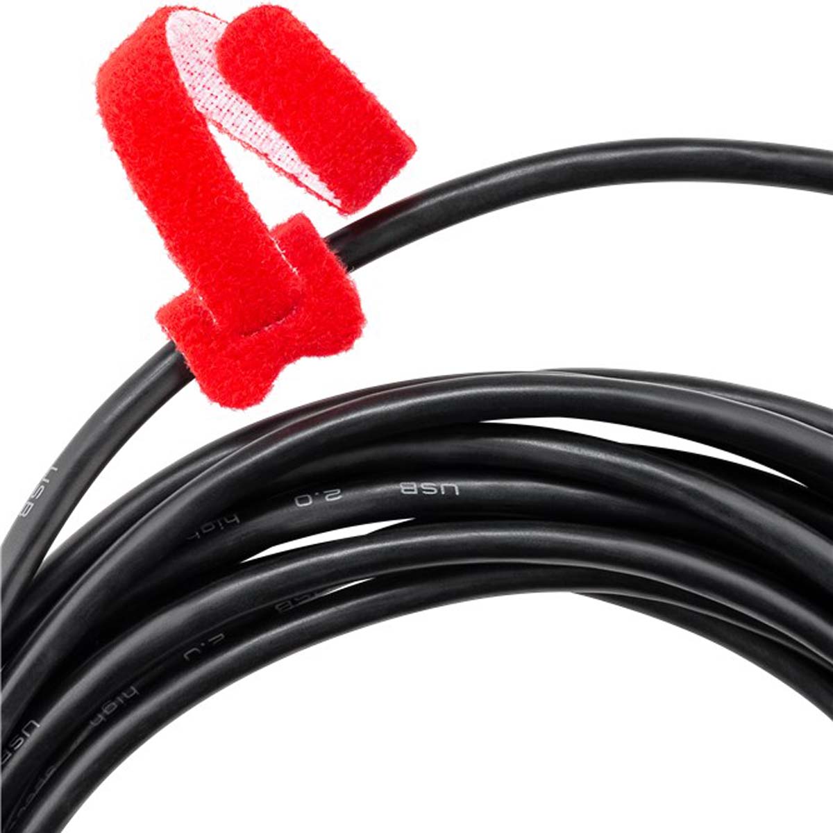 Goobay 6-Pieces Hook & Loop Fastener Cable Management Organisers - JB Hi-Fi