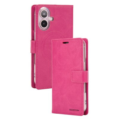 Goospery Bluemoon Diary for iPhone 17 - Hot Pink, Magsafe