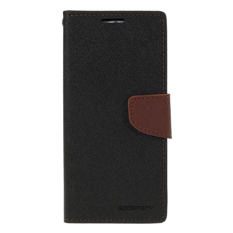 Goospery Fancy Diary wallet case for Galaxy S20 Plus - Black / Brown