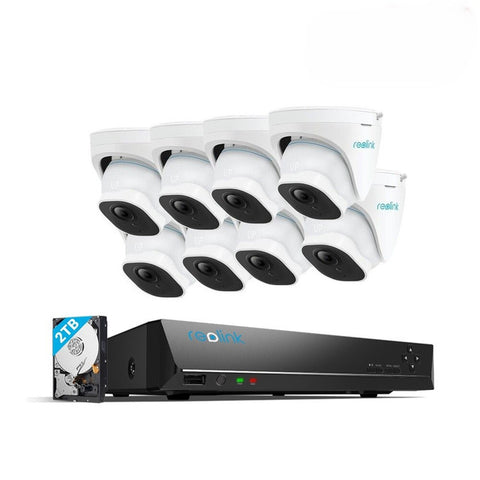 Reolink 8 Channel 8MP PoE Outdoor Security Camera System RLK8-820D8-A