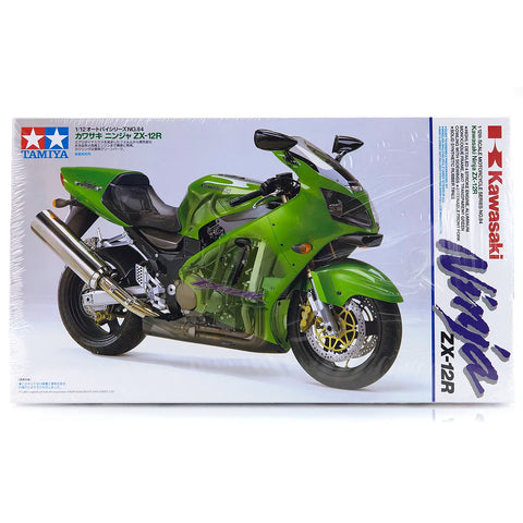 Tamiya 1/12 Kawasaki Ninja ZX-12R Motorcycle Scaled Plastic Model Kit