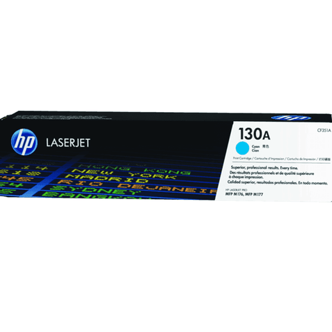 HP 130A Toner Ink Cartridge CF351A LaserJet Genuine (Cyan)