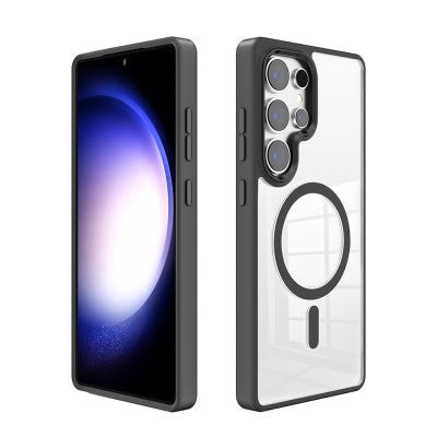 Redefine Clear Case with Metal Lens for Samsung Galaxy S25 Edge - Black