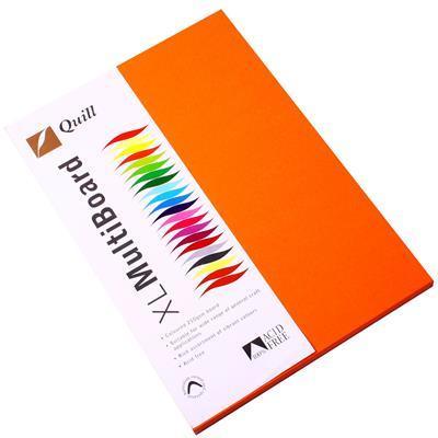 Quill XL Multiboard Paper 210GSM A4 Pack 50 (Orange)