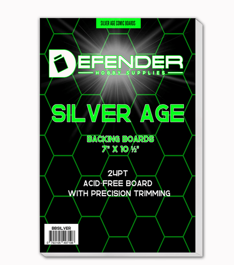 Defender Silver Backing Boards 7" × 10 ½"