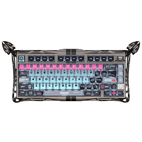 Gravastar Mercury V75 Pro Hall Effect Magnetic Switch Gaming Keyboard (Cyberpunk)