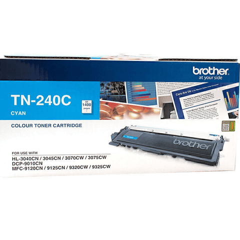 Brother TN-240C Toner Ink Cartridge Cyan TN240 Genuine Original