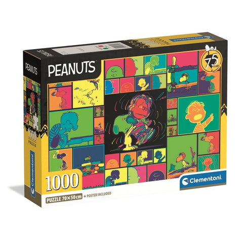 Clementoni Puzzle Peanuts 75 Years Poster Included 1,000 Pieces