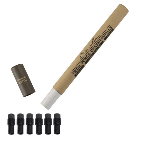 Rite In The Rain Eraser Refills For Mechanical Clicker Pencils No.13 Series - Dark Grey - 6 Erasers