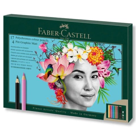 Faber-Castell Polychromos and Pitt Pencil Set 23pc