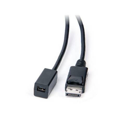 Laser DisplayPort Male to Mini DisplayPort Female Cable - 2m (Black)