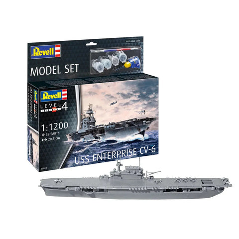 Revell 1/1200 Model Set Uss Enterprise Cv-6
