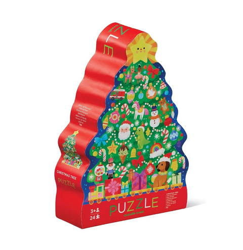 Christmas Warehouse - XMTY2524 Crocodile Creek Christmas Tree Floor Puzzle | 24 Piece Junior Jigsaw