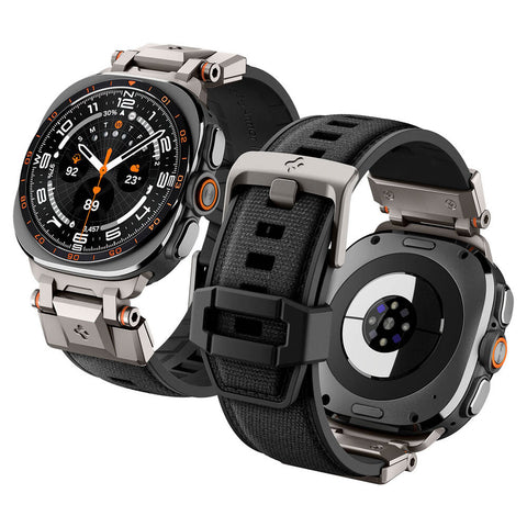 Spigen Galaxy Watch Ultra 2 47mm 2026 / Ultra 2025 2024 DuraPro Armor Watch Band (Black)