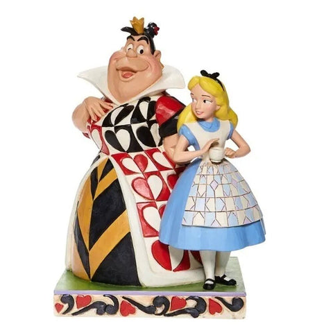 Jim Shore Disney Traditions - Alice In Wonderland and Queen of Hearts - Chaos and Curiosity