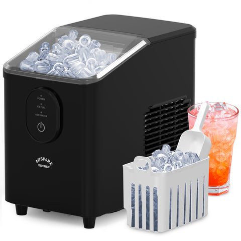 Auspure Ice Maker - 12kg/24H Portable Countertop - Black