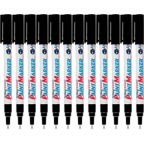 Artline 444XF Box 12 Paint Marker Bullet 0.8mm (Black)