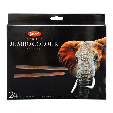 Jasart Studio Art/Craft Jumbo Colour Pencil Set (24-Piece)