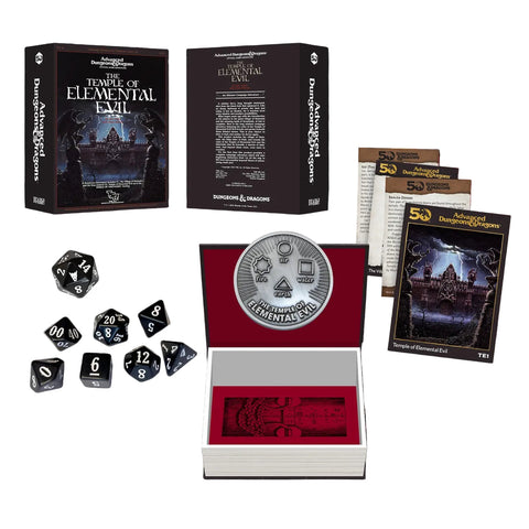 Dungeons & Dragons D&D Beadle & Grimm's Classic Module Collection The Temple of Elemental Evil Dice & Accessories Set