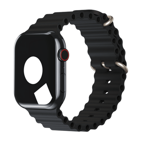 Hoco Apple Watch Ocean Band for Series 42 / 44 / 45 / 46 / 49 mm (Black)
