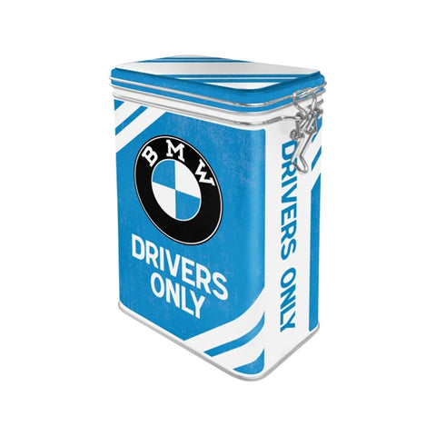 Nostalgic-Art Storage Clip Top Tin 1.3L 17.5cm BMW Drivers Only