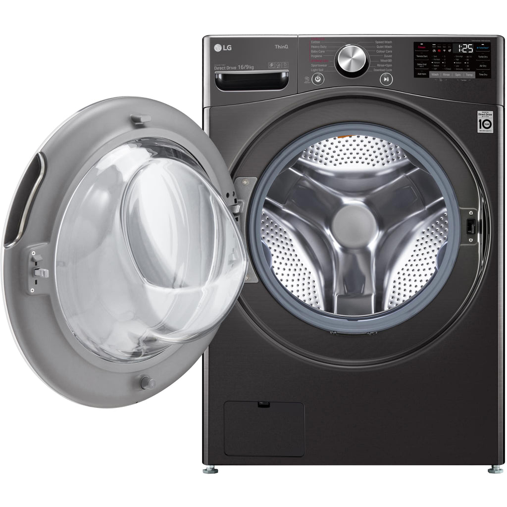 LG WXLC1116B 16/9kg Front Load Washer & Dryer Combo JB HiFi