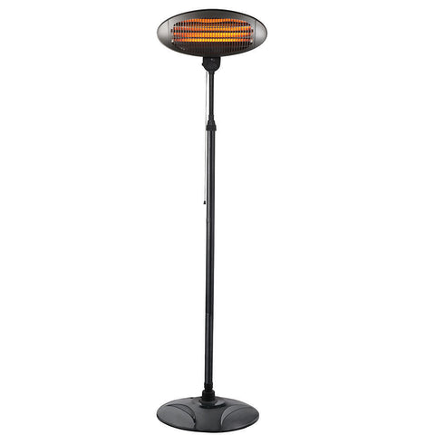 Heller 2000 W Portable Indoor Outdoor Electric Patio Heater Floor Pedestal