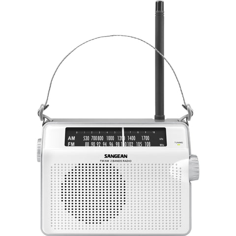 Sangean PRD6W AM/FM Portable Radio (White)