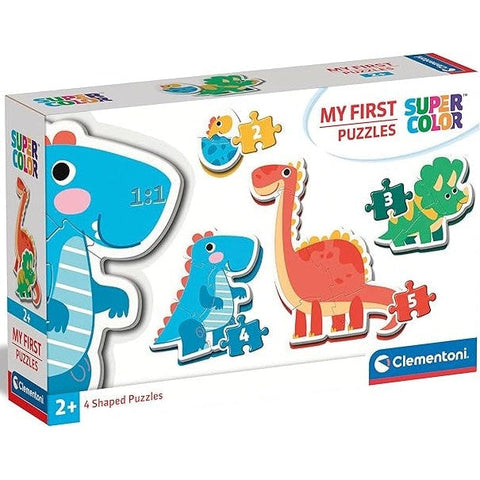 Clementoni My First Puzzles Dinosaurs 4 Shaped Puzzles