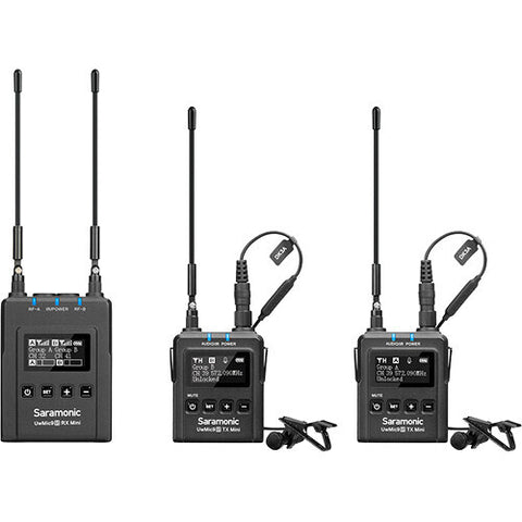 Saramonic UWMIC9S Mini KIT2 2-Person Camera-Mount Wireless Omni Lavalier Microphone System