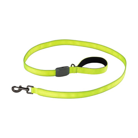 Nite Ize NiteDog Rechargeable LED Leash 1.22m Lime Green Nylon Dog Lead - Green