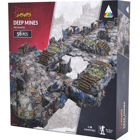Dungeons & Dragons Dungeons & Lasers: PrismaCast Pre-Painted Terrain Deep Mines: Pre-Painted