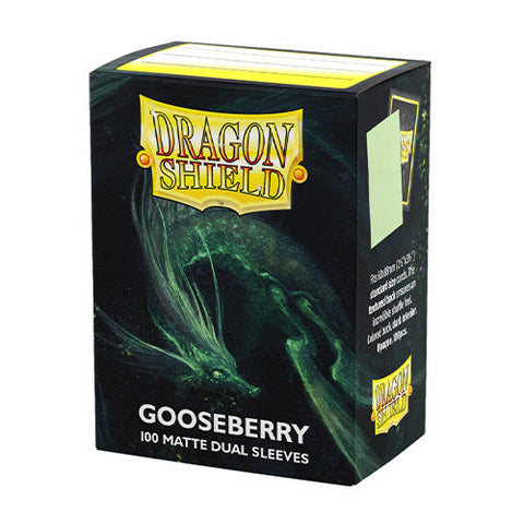 Arcane Tinmen Dragon Shield Standard 100ct Dual Matte Gooseberry Pastel Green Sleeves 63x88mm