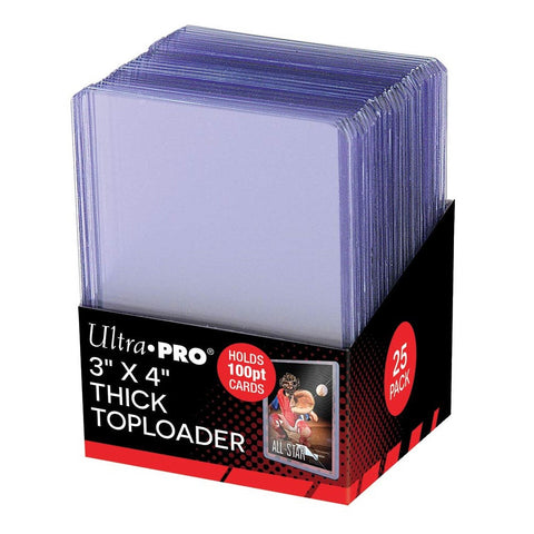 Ultra Pro: UP81846 3"x4" Thick 100PT Toploader 25ct
