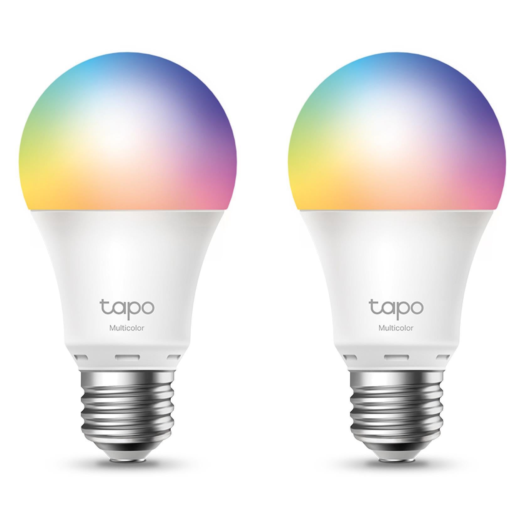 TP-Link Tapo Smart Wi-Fi Multicolour Bulb (E27) [2-Pack] JB Hi-Fi