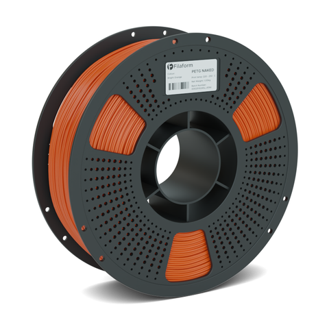 Filaform Naked PETG Matte 3D Printer Filament 1.75mm 1kg (Bright Orange)